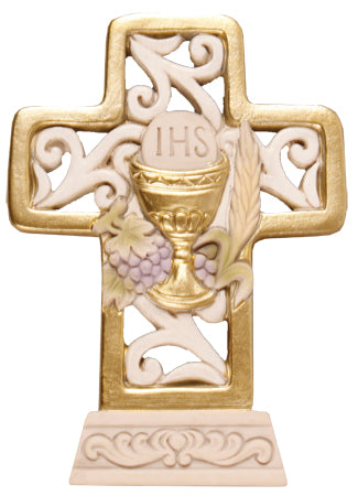 Communion Plaque/Cross/Symbolic (C36016)