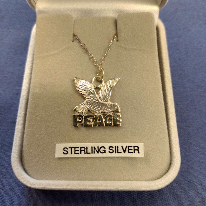 PEACE Sterling Silver Necklet (MN205)