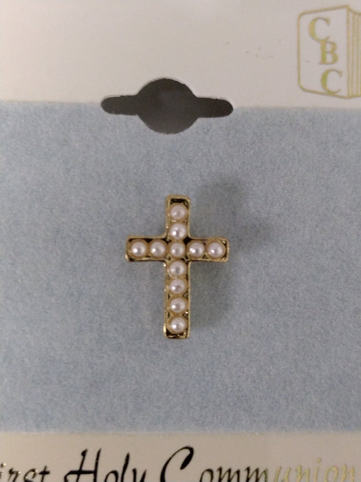 Cross Pearl Pin (P13)