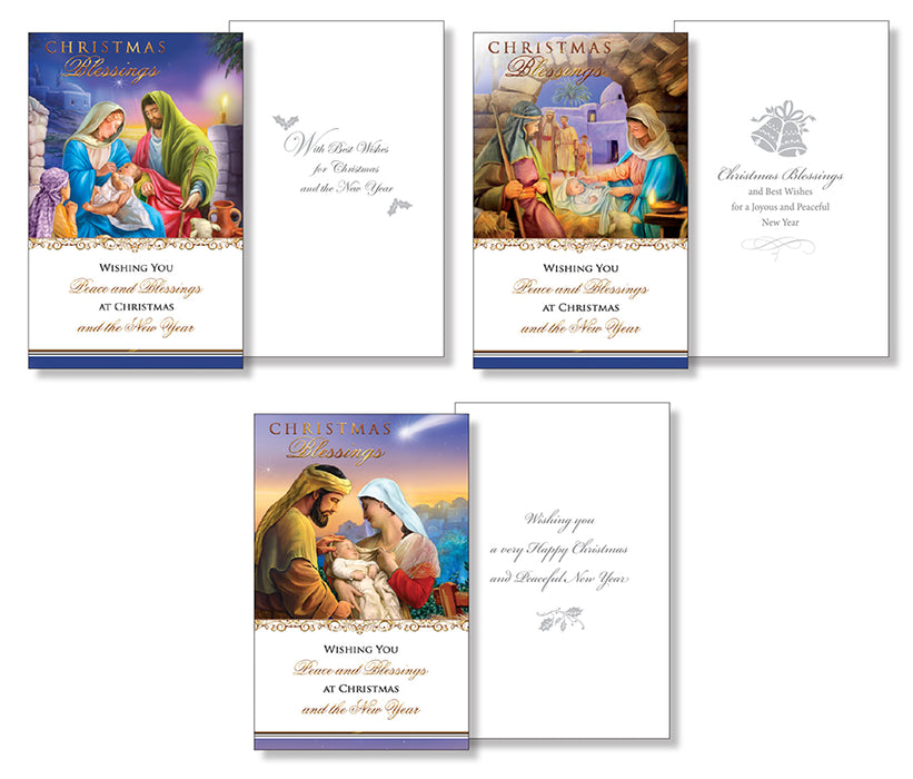 Christmas Card Packet/10 in/3 Designs (97114) AX2