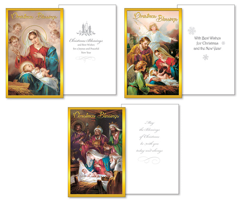 Christmas Card Packet/10 in/3 Designs (97120) AX5