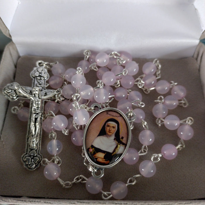 St. Rita's Rosary 6mm (Natural Agate) RM10