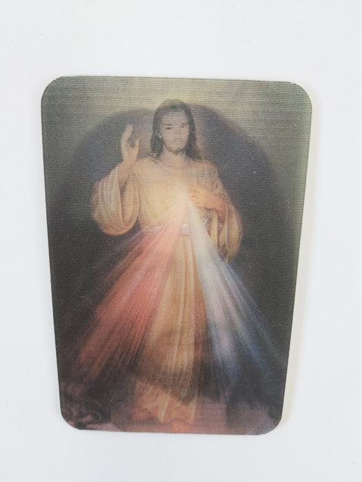 Divine Mercy 3D Holographic Picture Card (JR33) St. Rita's Shop Divine Mercy 3D Holographic Picture Card (JR33) St. Rita's Shop