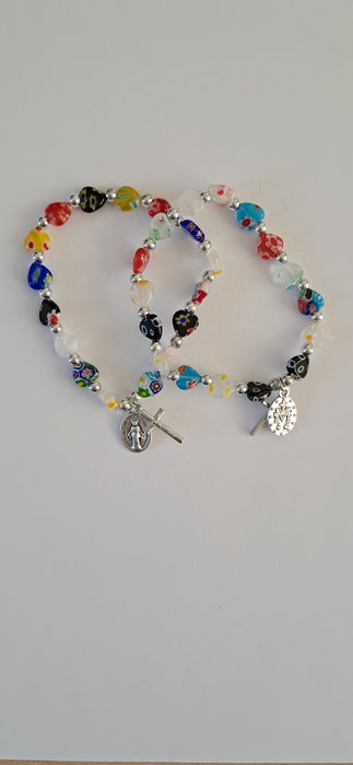 Glass heart bracelet (RCNHE66)