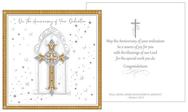 Anniversary Ordination Card (20370)