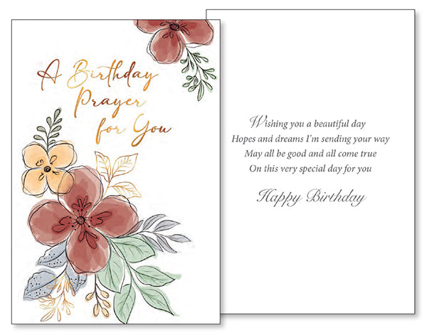 A Birthday Prayer For You Card (22118)