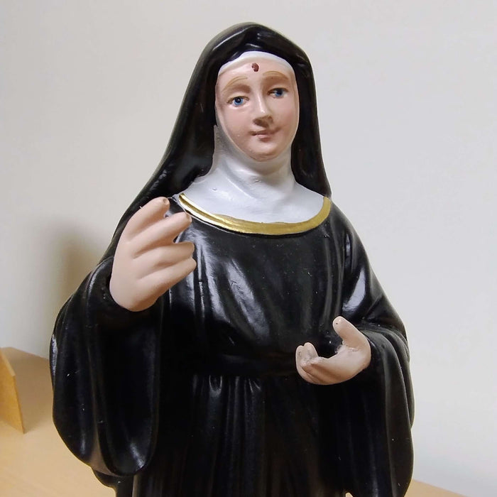 Statue of Saint Rita in solid resin 8.5" 22cm (SUD-224)