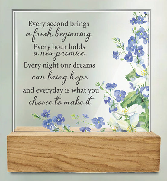 Glass Plaque - Fresh Beginning (32436)