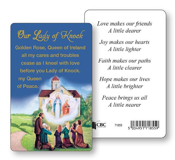 Prayer card - Our Lady of Knock (71855)