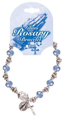 Rosary Bracelet - Blue - 63640
