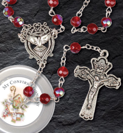 Confirmation Glass Rosary (F61255)