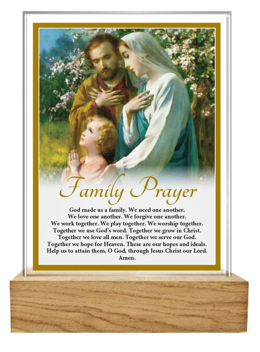 Glass Plaque - Holy Family (32452)