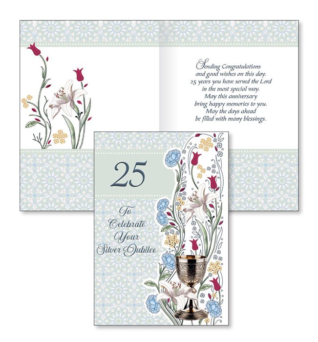 Card - To Celebrate Your Silver Jubilee (20477)