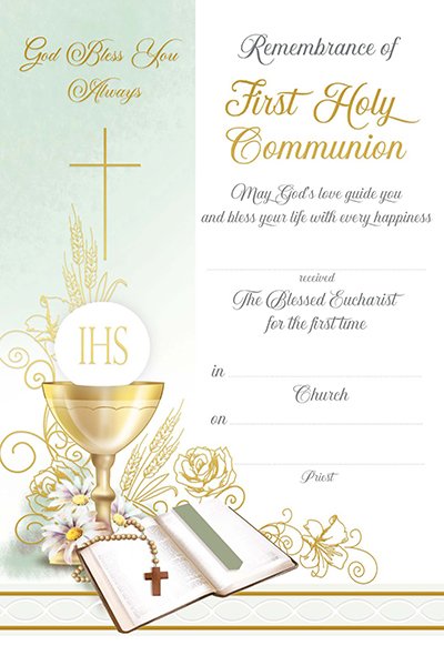 Communion Certificate (C58208)