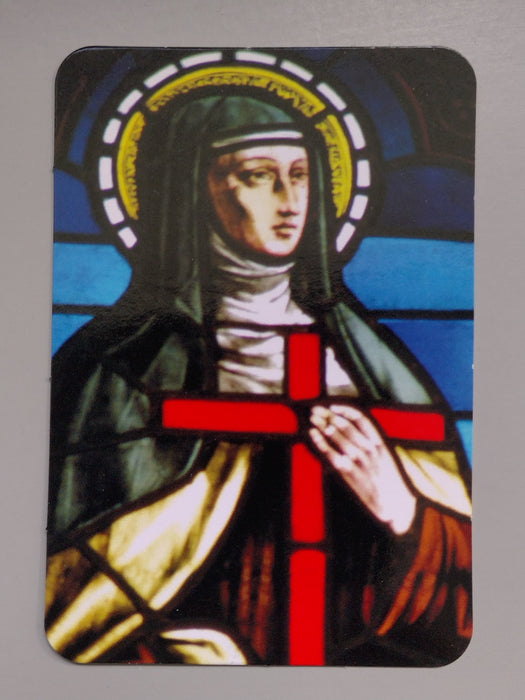 St. Rita Prayer Card (Glass Window) JN528