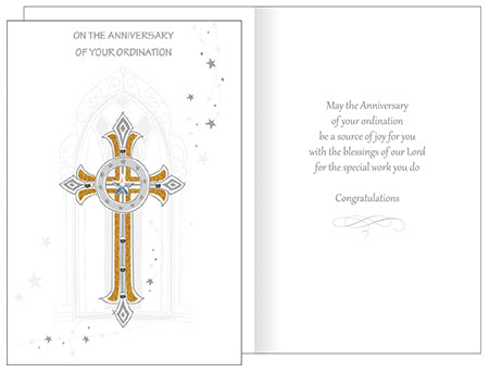 Card/Anniversary Ordination/3 Dimensional (20366)