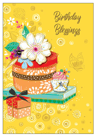 Birthday Blessings Card/3 Dimensional (22089)