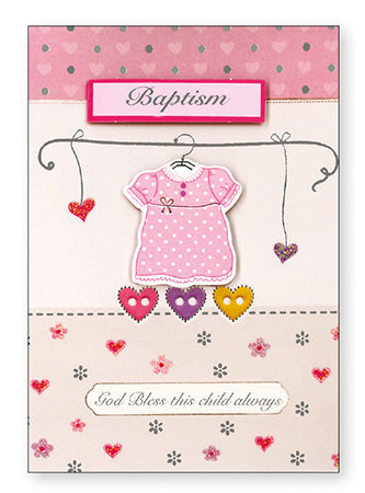 Card-Baby/Girl /Baptism/3 Dimensional (22651)