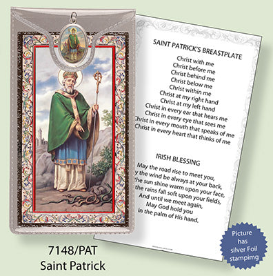 St. Patrick Prayer Card and Medal (7148/PAT)