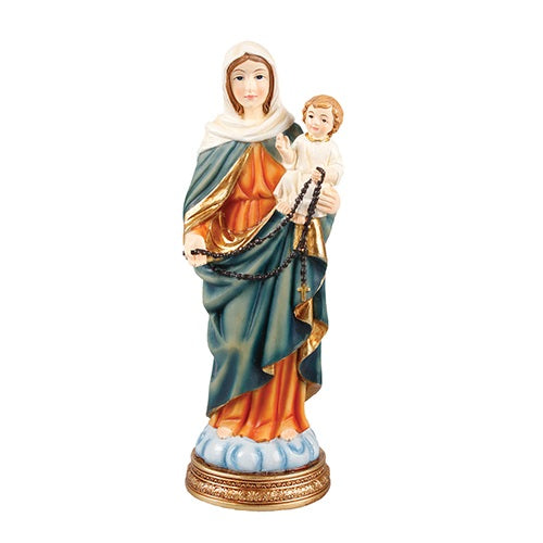 Renaissance 8 inch Statue - Madonna - Rosary (56950)
