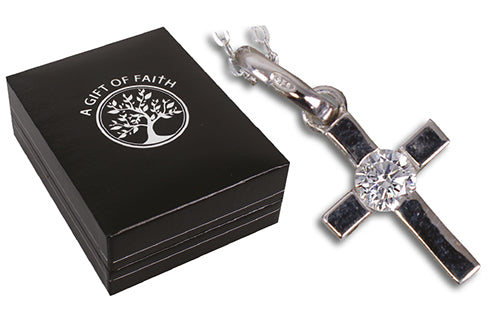 Cross with crystal stone 69167