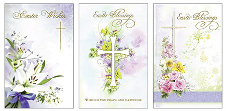Easter Card with Gold Foil/3 Designs E6 (85721)