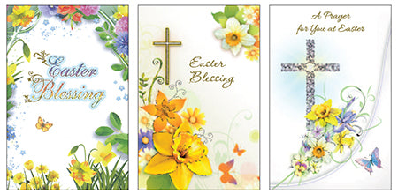 Easter Card with Gold Foil/3 Designs E2 (85726)