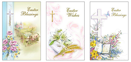 Easter Card with Gold Foil/3 Designs E8 (85732)