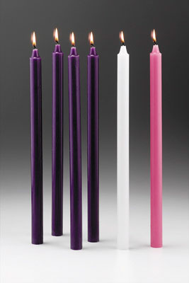 Advent Candle Set - 10 inch x 7/8 inch (88254)