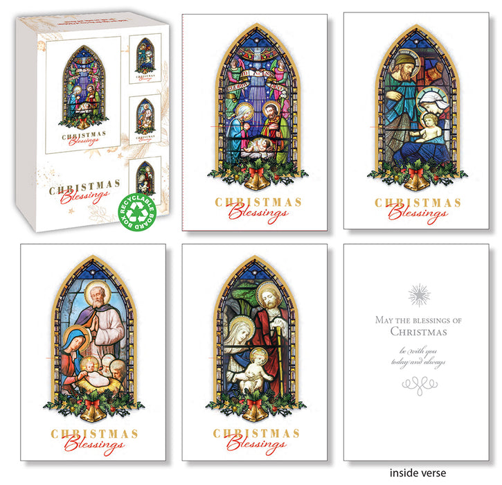Christmas Blessings Box/18 Cards/4 Designs (92800)