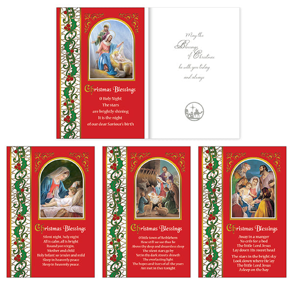 Gold Stamped Christmas Box/12 cards CX2 (92837)