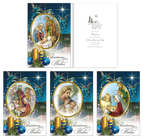 Christmas Angel Box/18 Cards/4 Designs (9309)