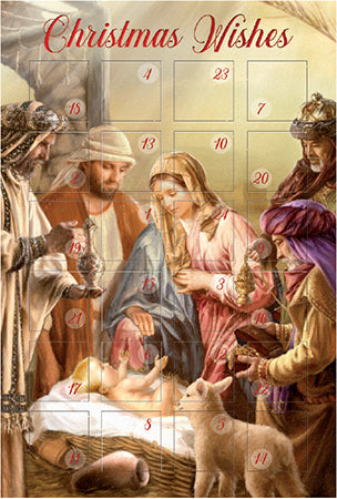 Advent Calendar Card with Easel/1 Design (95006) A