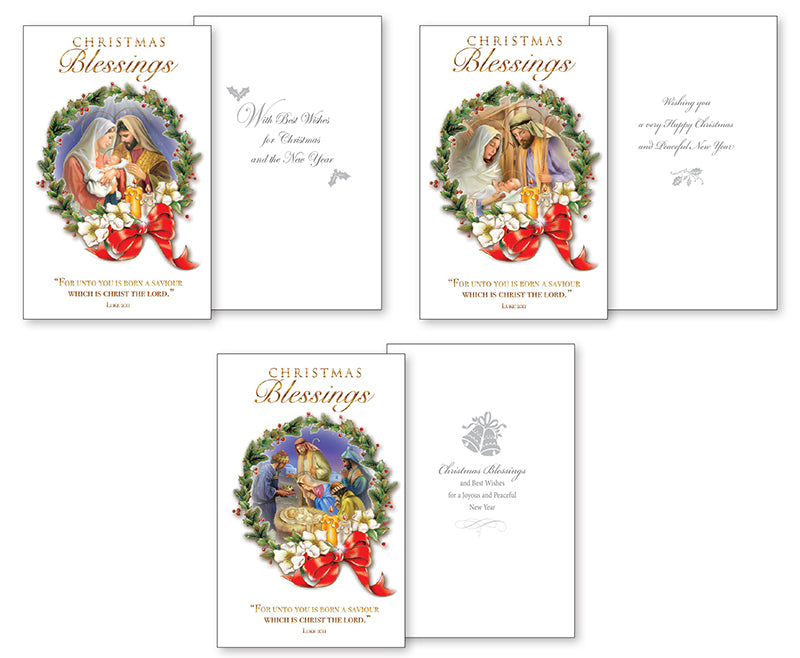Christmas Card Packet/10 in/3 Designs (97113) AX1