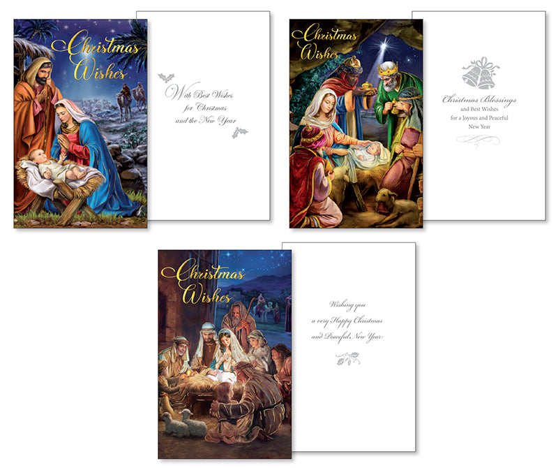 Christmas Card Packet/10 in/3 Designs (97118) AX3