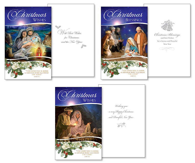 Christmas Card Packet/10 in/3 Designs (97119) AX4