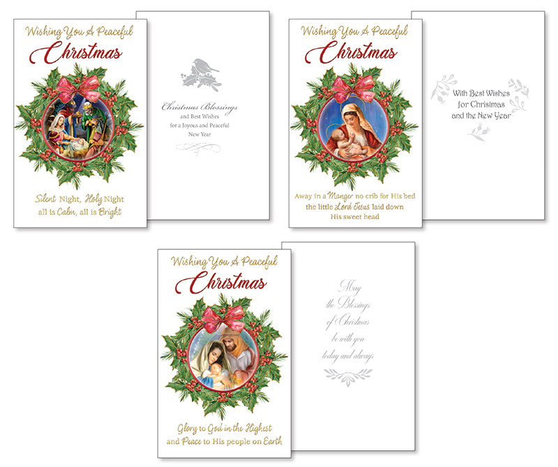 Christmas Card Packet/10 in/3 Designs (97134) AX9
