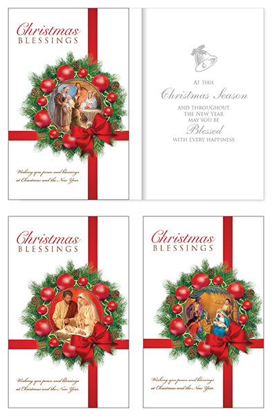 Christmas Packet/10 in/3 Designs/Gold Foil (97163) AX13