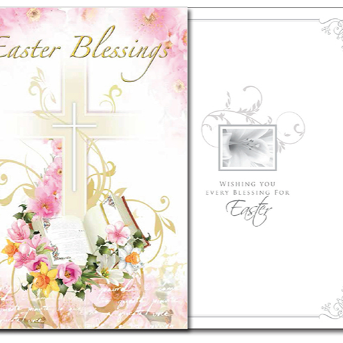 Easter Blessings Card with insert E20 (85685)