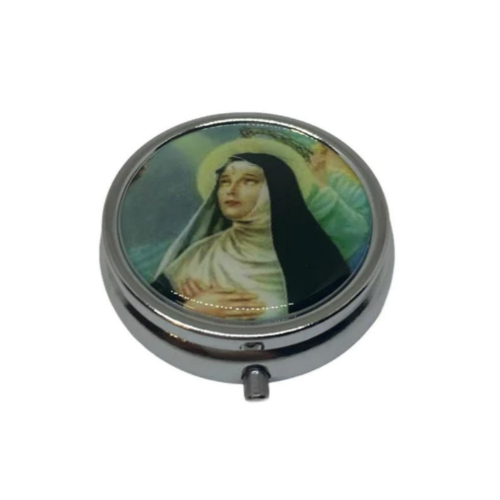 St. Rita Metal rosary box (SRS 4038B1)