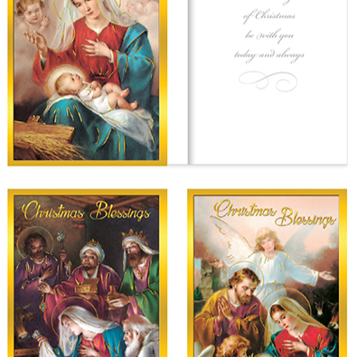 Christmas Card Packet/10 in/3 Designs (97120) AX8